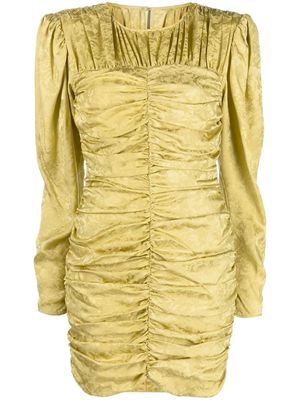 The Garment floral jacquard silk mini dress - Yellow
