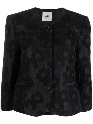 The Garment floral-print cotton jacket - Black
