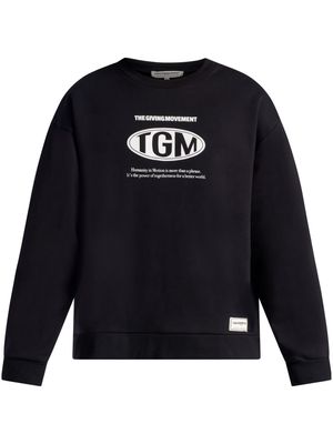 THE GIVING MOVEMENT logo-print jersey sweatshirt - Black