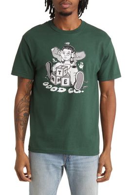THE GOOD COMPANY Def Cotton Graphic Tee in Green
