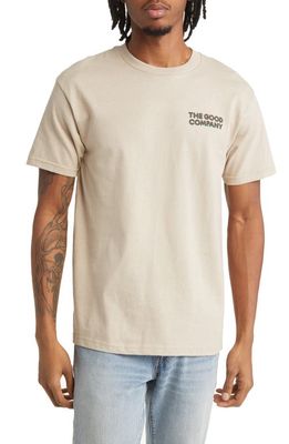 THE GOOD COMPANY Science Cotton Graphic Tee in Tan