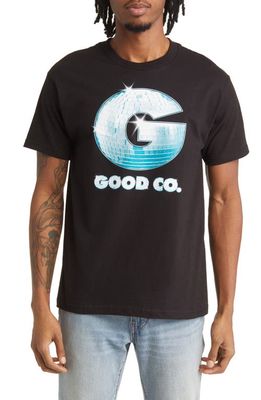 THE GOOD COMPANY World Party Cotton Graphic Tee in Black