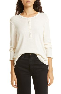 THE GREAT. The Slim Henley in Natural
