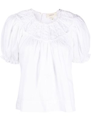 The Great. The Splendor puff-sleeve blouse - White