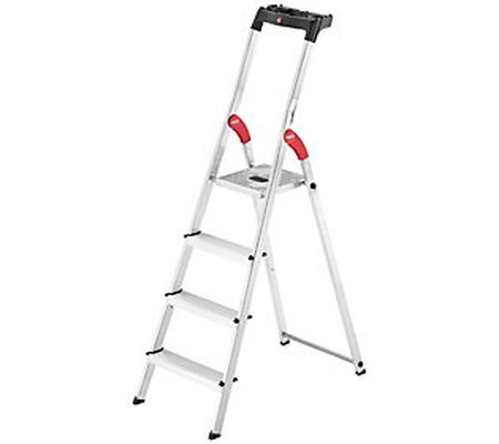 The Hailo L60 ladder 4-Step Aluminum Step Ladde r