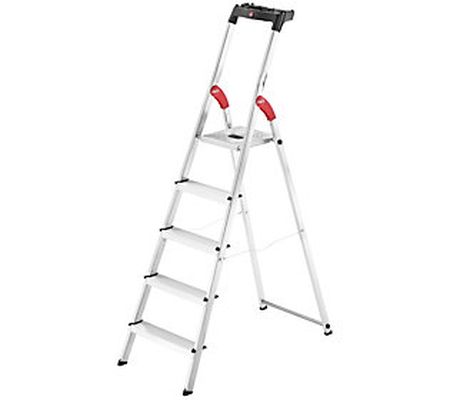 The Hailo L60 ladder 5-Step Aluminum Step Ladde r