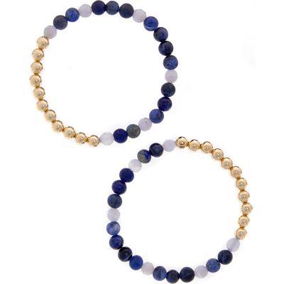 The Healer’s Collection N12 Express & Communicate Set of 2 Healer's Bracelets in Yellow Gold