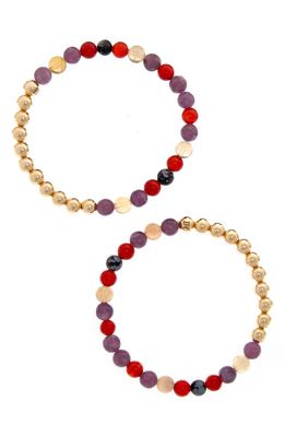 The Healer’s Collection N62 Smooth Digestion Set of 2 Healer's Bracelets in Yellow Gold 