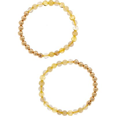 The Healer’s Collection N69 Money Max Set of 2 Healer's Bracelets in Yellow Gold 