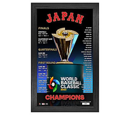 The Highland Mint Japan 2023 WBC Champs Trophy Frame