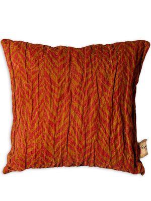 The House of Lyria Arrogante chevron-print cotton cushion - Multicolour