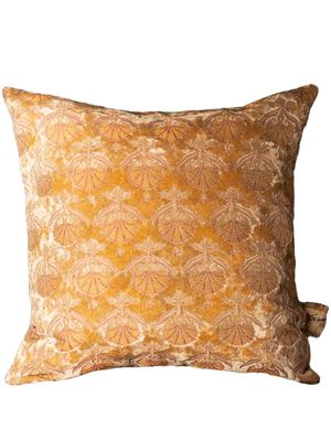 The House of Lyria Mazzolina embroidered cushion - Gold