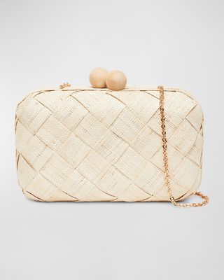 The Island Woven Clutch Bag