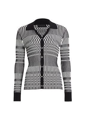The Kai Checkerboard Knit Shirt