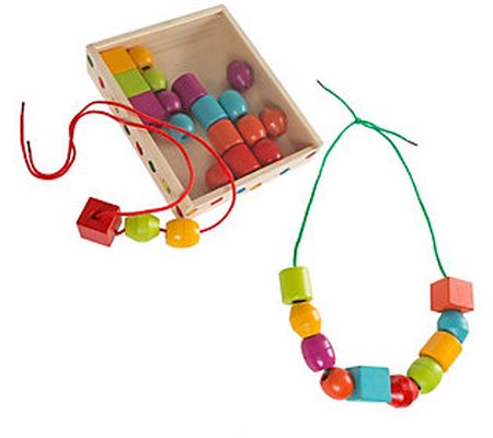 The Kids Bead and String Lacing Set by Hey] Pla y]