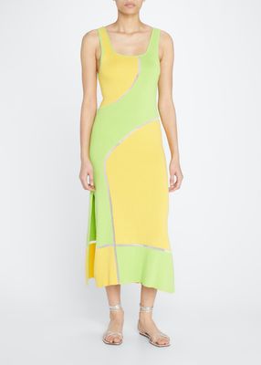 The Kimberly Colorblock Intarsia Dress