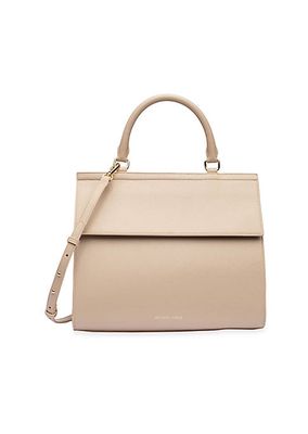The Large Luncher Grained Vegan Leather Bag