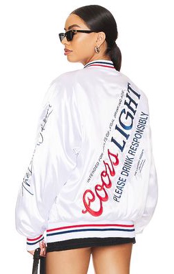 The Laundry Room Coors Light 1980 Varsity Jacket in White