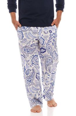 The Lazy Poet Drew Persian Pajama Pants in Blue