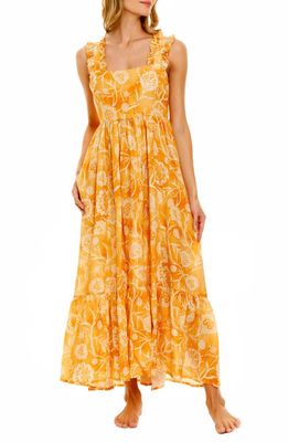 The Lazy Poet Mika Claire Saffron Linen Nightgown 