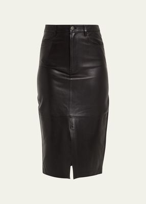 The Leather Midaxi Skirt