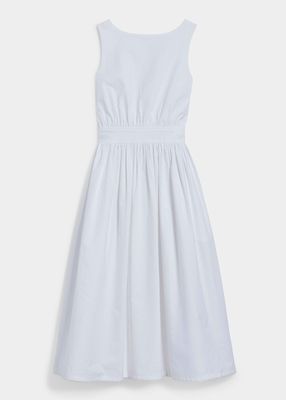 The Lina Long A-Line Cotton Dress