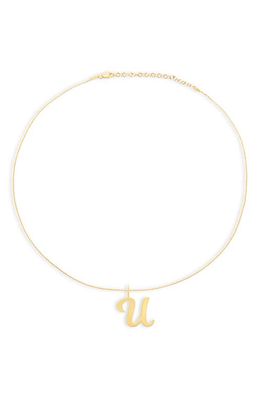The M Jewelers The Signature Script Pendant Necklace in Gold-U