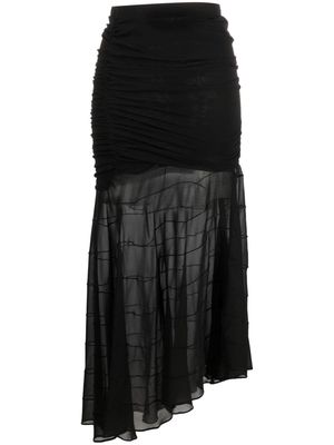 The Mannei Abasha asymmetric skirt - Black