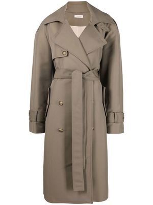 The Mannei belted trench coat - Green