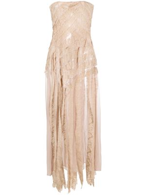 The Mannei Bosca strapless gown - Neutrals