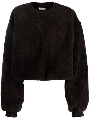 The Mannei Bushra shearling sweatshirt - Brown