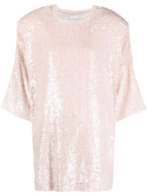 The Mannei crew-neck shift dress - Pink