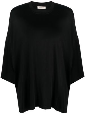 The Mannei draped drop-shoulder T-shirt - Black