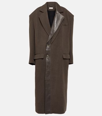 The Mannei Dundee oversized wool-blend coat