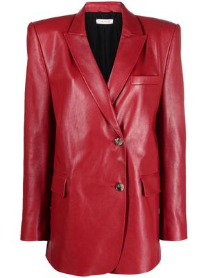 The Mannei Greenock leather blazer - Red