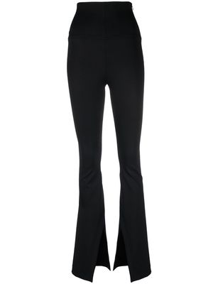 The Mannei high-rise flared trousers - Black