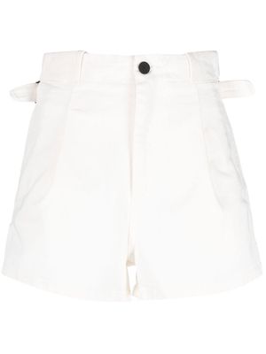 The Mannei high-waisted Sakib shorts - White
