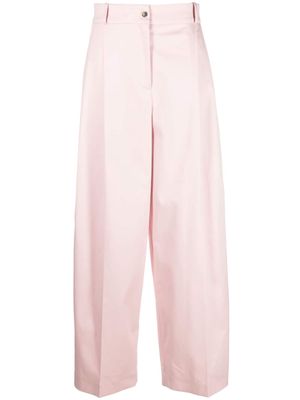 The Mannei high-waisted wide-leg trousers - Pink