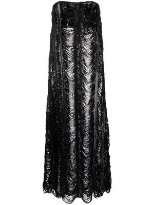 The Mannei Jassy sequin-embellished maxi dress - Black