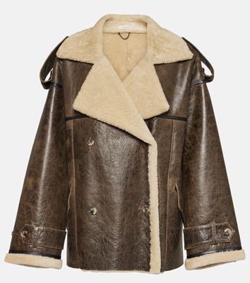 The Mannei Jordan shearling-lined leather coat