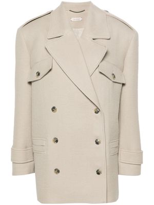 The Mannei Kemi double-breasted coat - Brown
