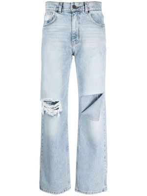 The Mannei Lisa ripped straight-leg jeans - Blue