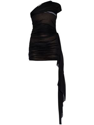 The Mannei Marcais asymmetric minidress - Black