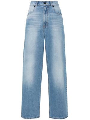 The Mannei mid-rise tapered-leg jeans - Blue