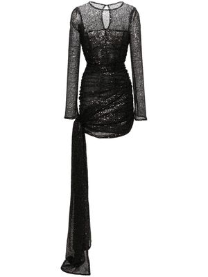 The Mannei Odense sequinned minidress - Black