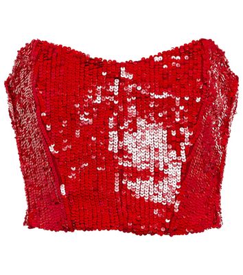 The Mannei Oviedo sequined bustier