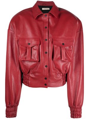 The Mannei Parla leather jacket - Red