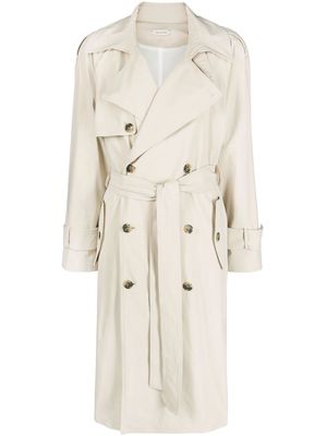 The Mannei Pirgos double-breasted trench coat - Neutrals
