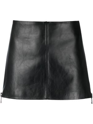 The Mannei Retimo leather mini skirt - Black