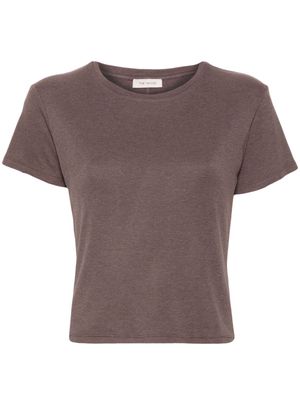 The Mannei short-sleeve ribbed T-shirt - Brown